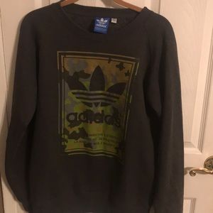 Adidas oversized camo sweater.